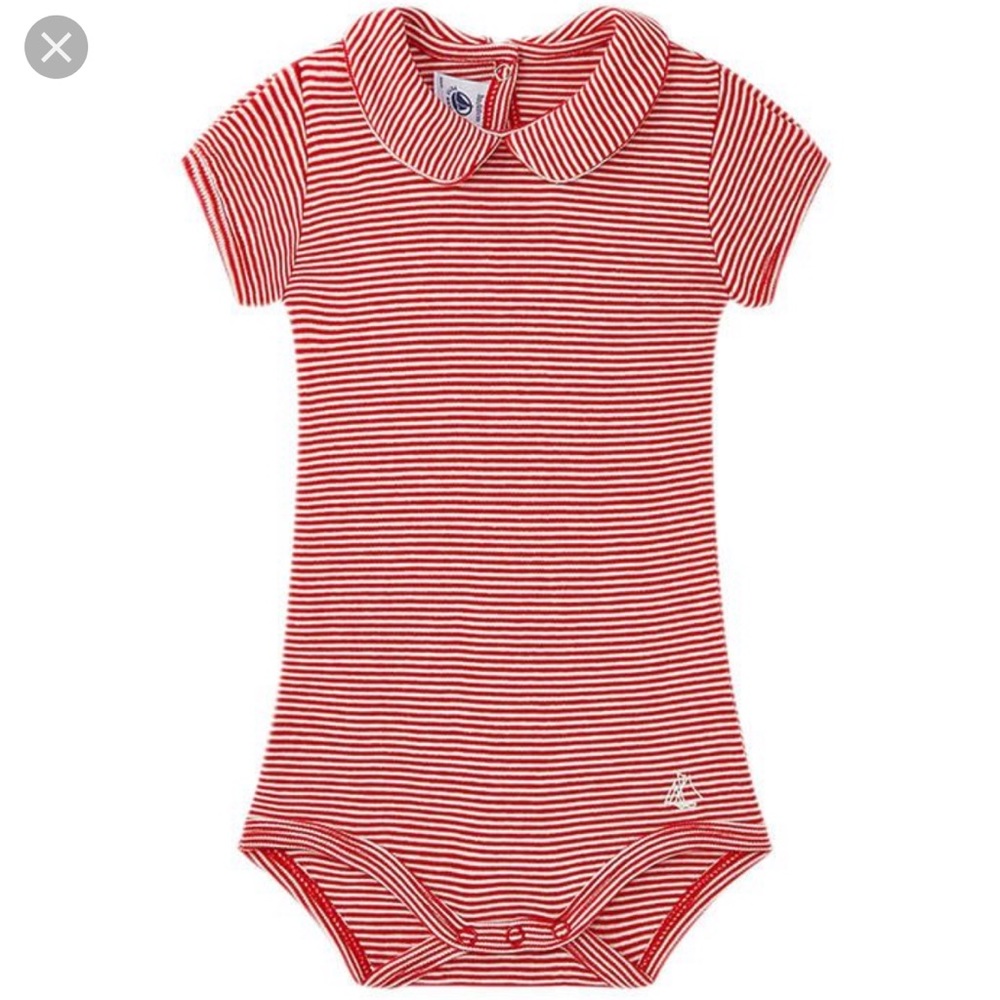 Petit Bateau Peter Pan Collar Bodysuit